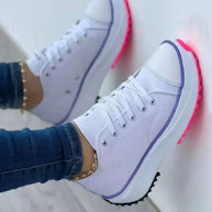 WW | Canvas Sneakers Lässige Schnürschuhe
