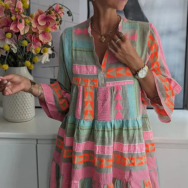 WW | Boho Chic Locker Sitzendes Kleid