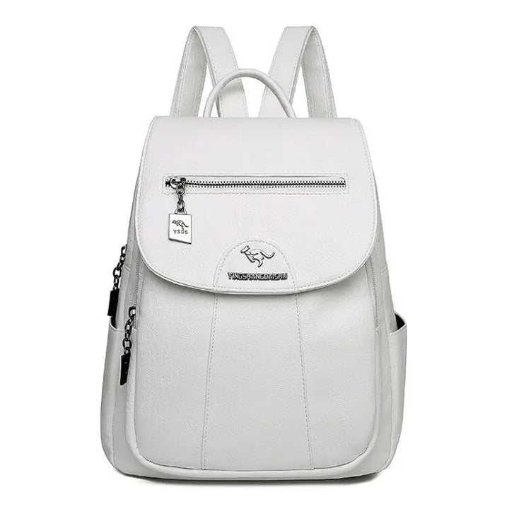 W&W Mode | Großer Leder Rucksack Mit Diebstahlschutz Für Damen