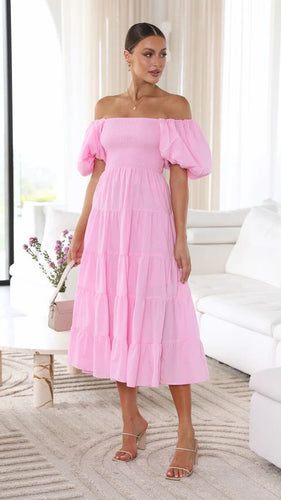 W&W Mode - Schulterfreies Midikleid