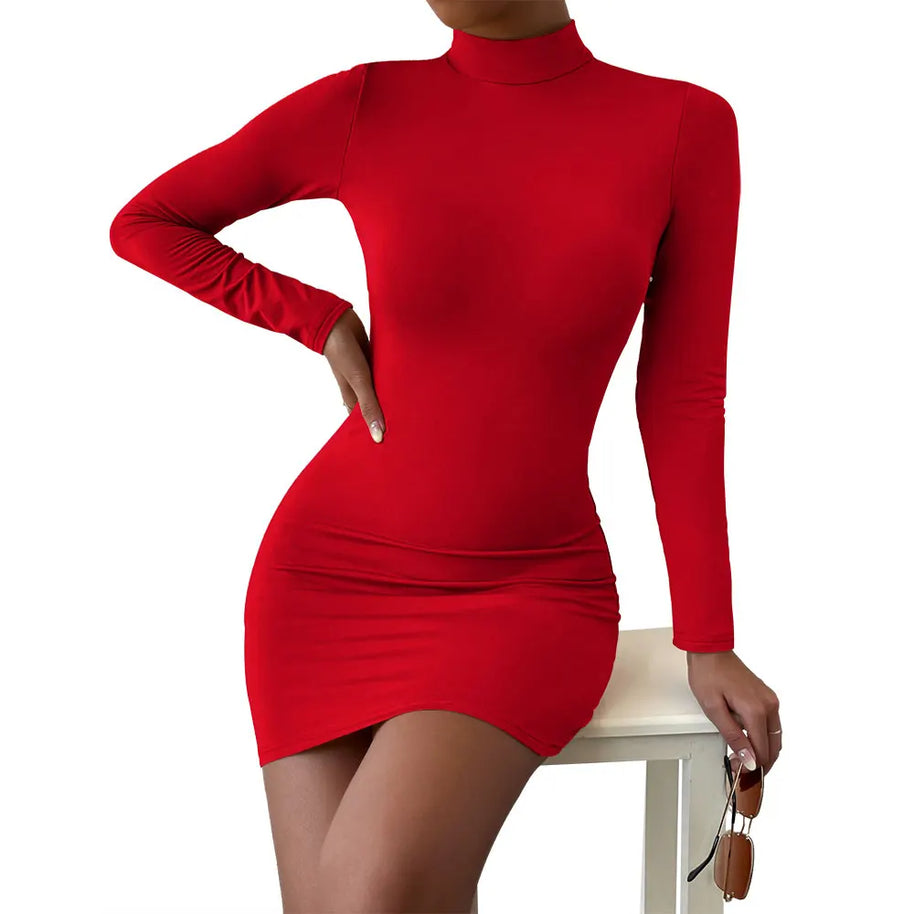 WW | Figurbetontes Minikleid Mit Langen Ärmeln