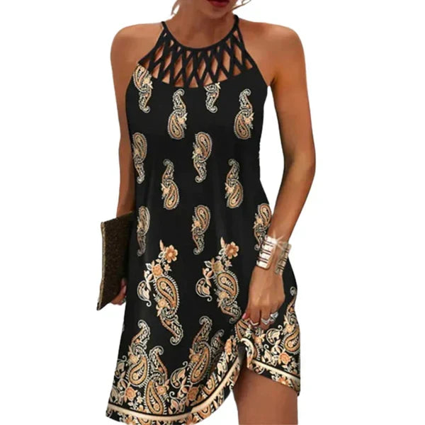 Woman Halter Sommerkleid