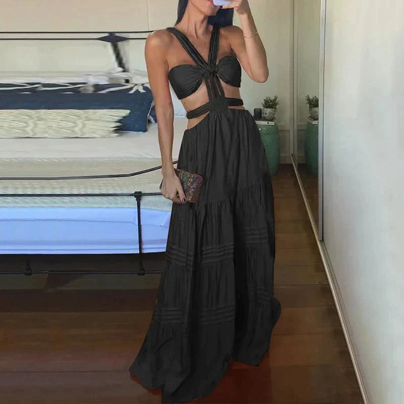 WW - Schwarzes ärmelloses Kleid