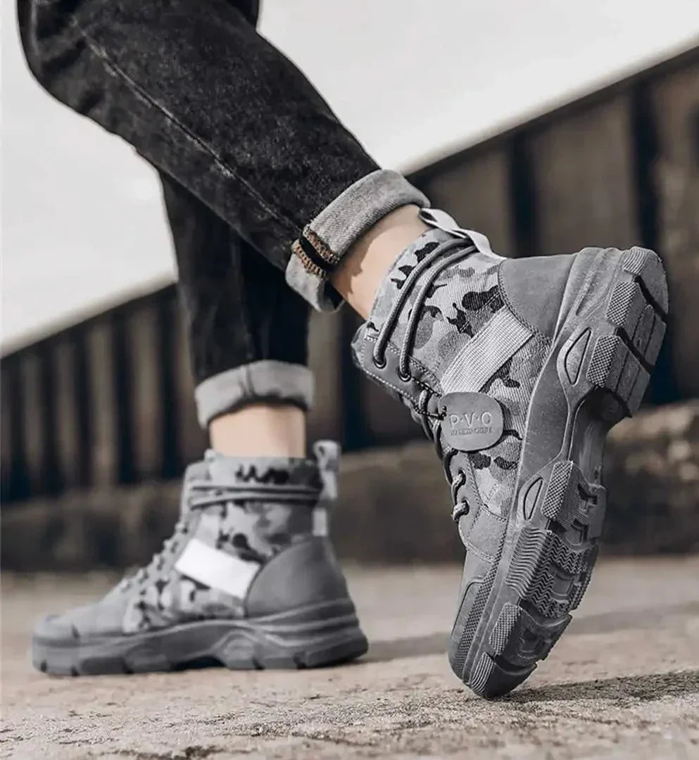 W&W Mode | Outdoor Stiefel Mit Tarnmuster Für Herren