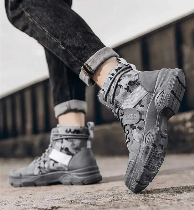 WW | Outdoor Stiefel Mit Tarnmuster Für Herren