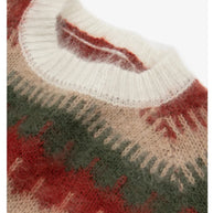 WW - Hässlicher Weihnachtspulli - Dick gestrickter Pullover mit Retro-Muster