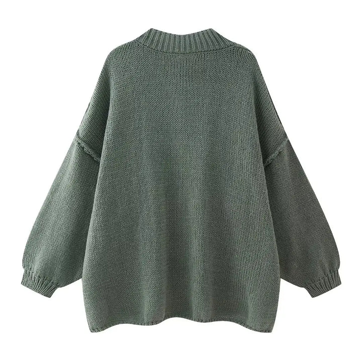 Großzügig Geschnittener Strick-Cardigan