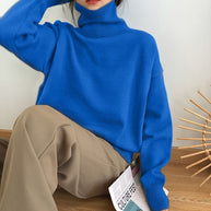 WW | Stilvolle Herbst Klassische Rollkragenpullover für Frauen
