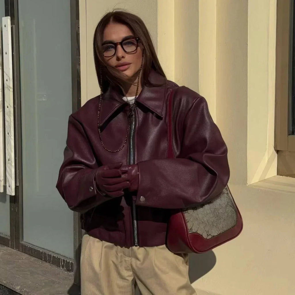WW | Biker Fauxlederjacke