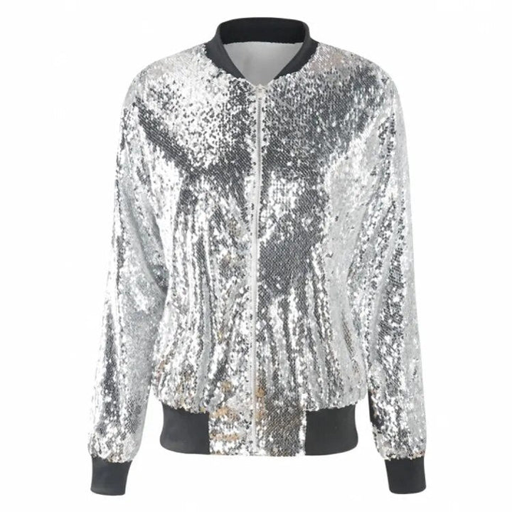 W&W Mode | Paillettenmantel Bomberjacke