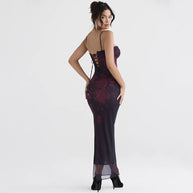 WW | Elegantes Maxikleid mit Tierdruck