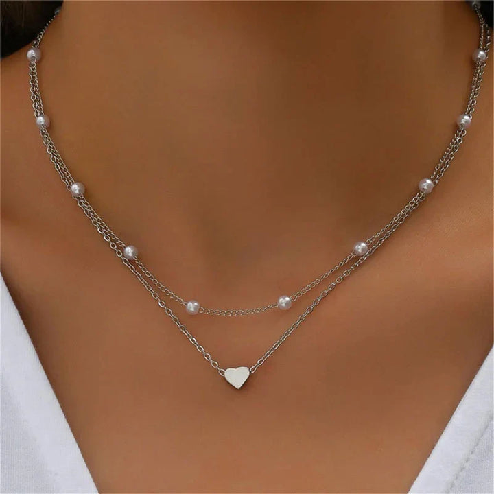 W&W Mode | Perlen Choker Herz Halskette Für Frauen