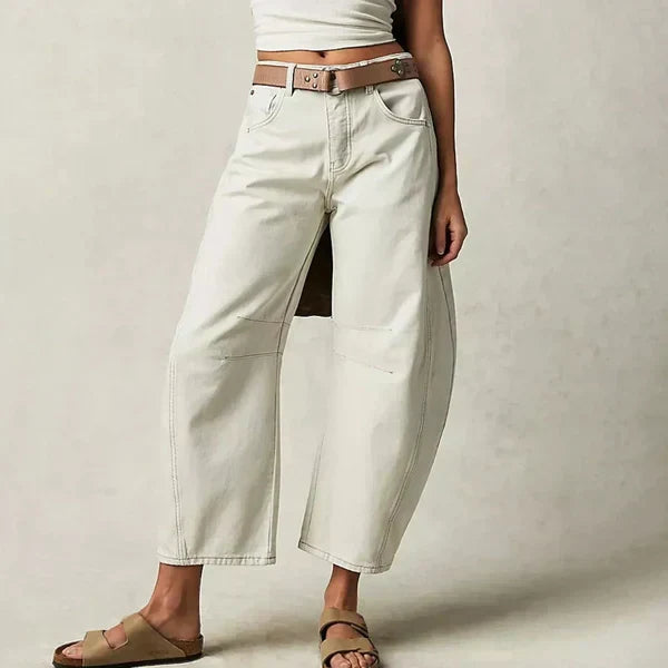 W&W Mode | Mid-Rise Jeans mit Tapered Beinen für Frauen