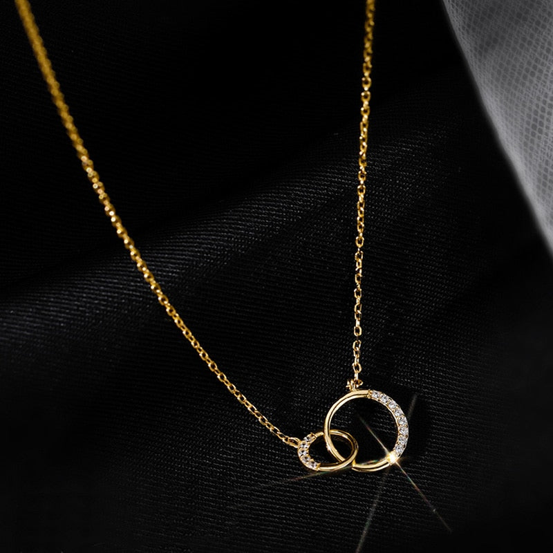 W&W Mode Schillernde Silber-Schönheit | Damen Eleganter Zirkonia-Anhänger aus 925er Sterling Silber