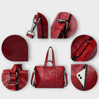 WW | Große Lederhandtasche