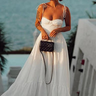 Spaghetti-Träger Freizeitkleid