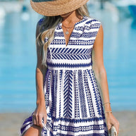WW | Gestreiftes Midi Kleid