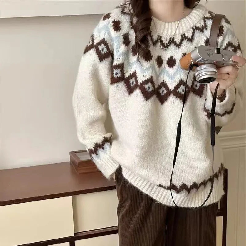 WW | Frauen Nordische Strickjacke