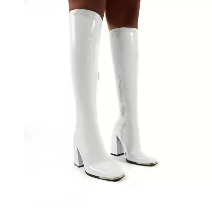 W&W Mode | Bequeme Rutschfest Engel Stiefel mit Reissverschluss