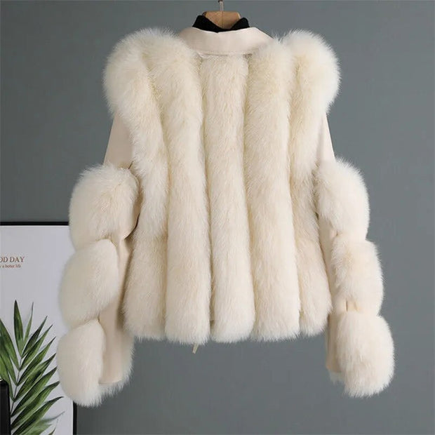 WW™ - Luxus Leder Pelz Jacke [Letzter Tag Rabatt]