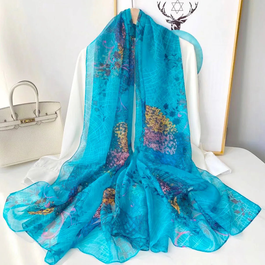 WW | Seidenschal Mit Elegantem Design Und Weicher Textur Für Kalte Tage Stil
