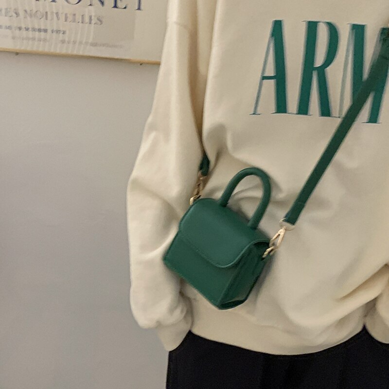 W&W Mode Damen Tragbare Kleine Quadratische Tasche | Vielseitige Umhängetasche