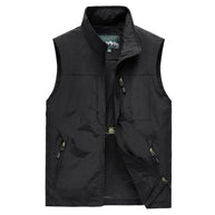 WW | Stilvolle Leichte Zwischenjacke Als Weste Für Herren Mit Kragen