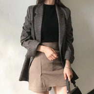 WW | blazer mit karierter jacke