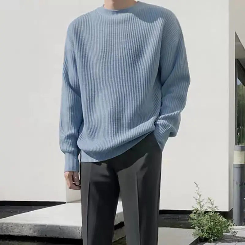 W&W Mode - Herren Slim Fit Wollpullover für den Herbst