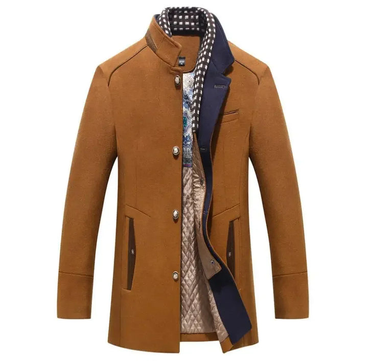 W&W Mode - Herren Wollmantel für Herbst/Winter