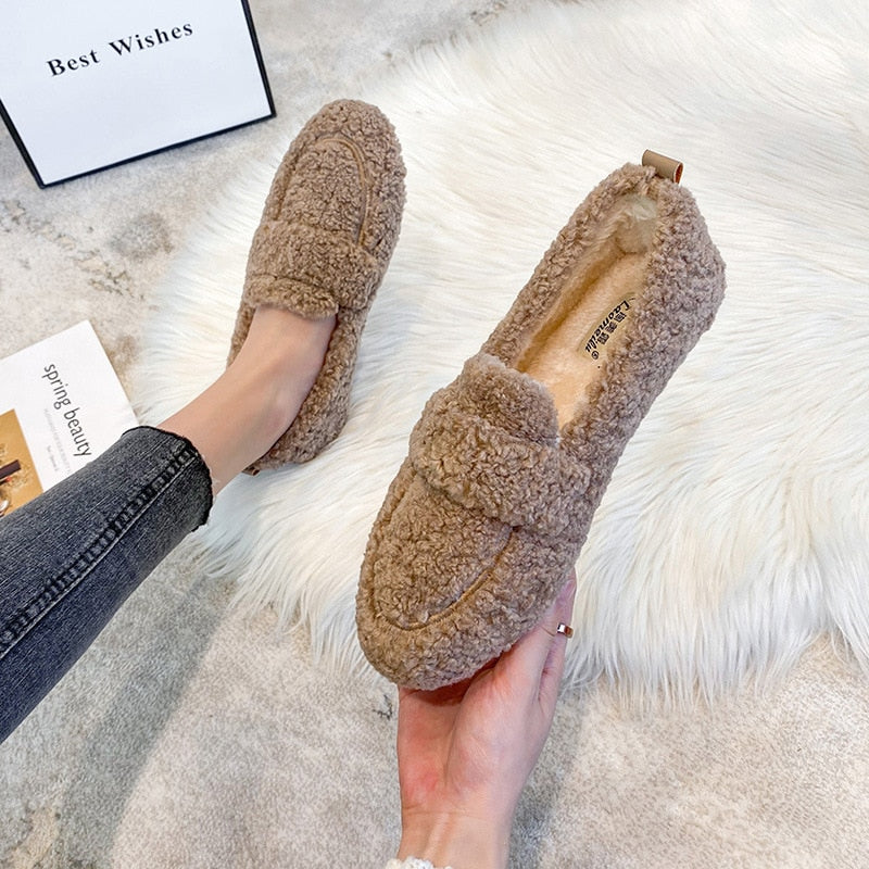 W&W Mode | Bequeme Plüsch Hausschuhe Schuhe