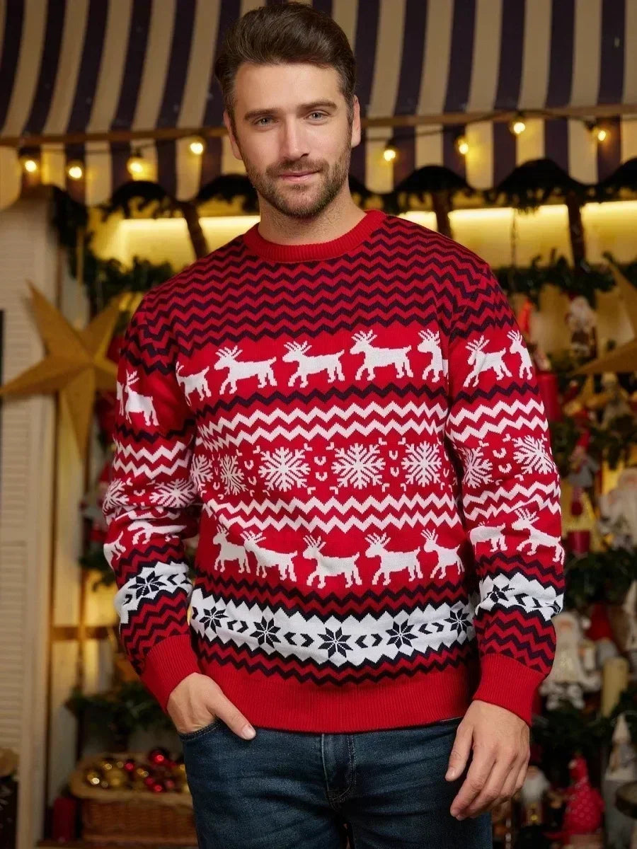 WW - Hässlicher Weihnachtspulli - Gemütlicher Strickpullover im skandinavischen Stil