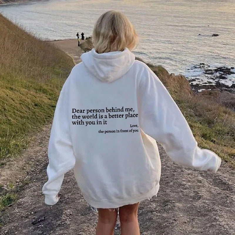 Angel - Liebe Person hinter mir Unisex Hoodie
