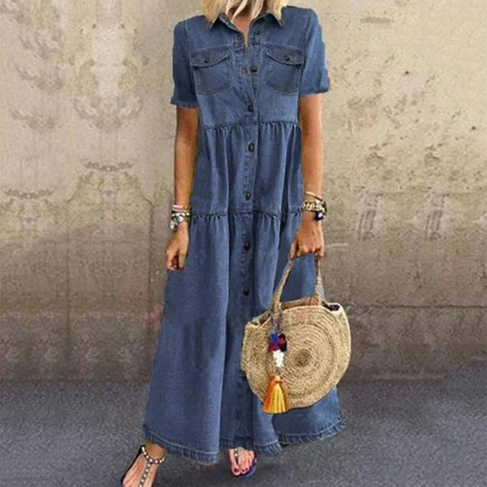 WW | Maxi Jeanskleid