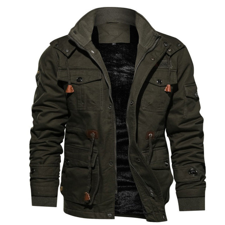 Herren Winterjacke aus Polyester mit Stilvollem Design & Wärmender Fütterung | W&W Mode