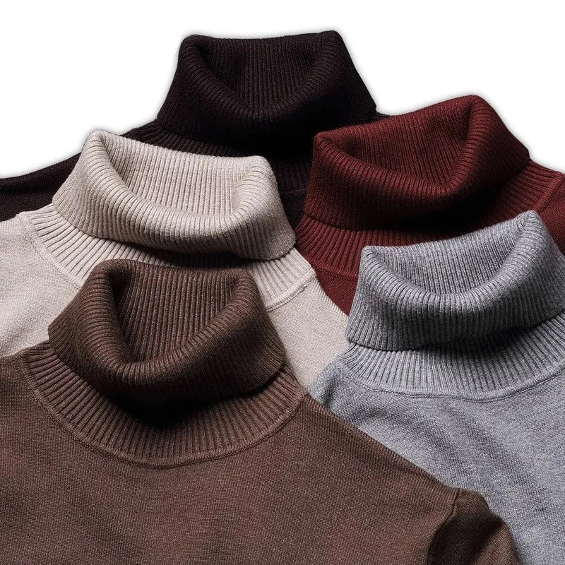 WW | Softer & More Comfortable Men's Turtleneck Sweater Made of Cotton