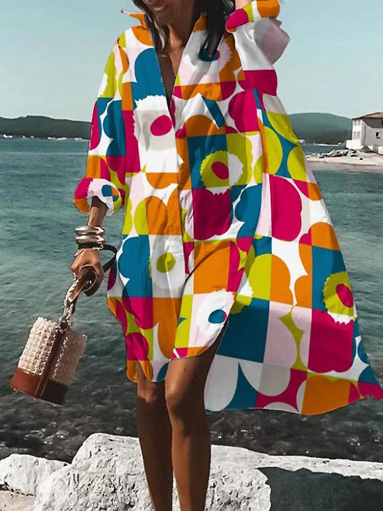 WW | Farbiges und leichtes Sommerkleid mit Motiven