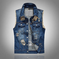 WW | Jeansweste Mit Patches Für Herren