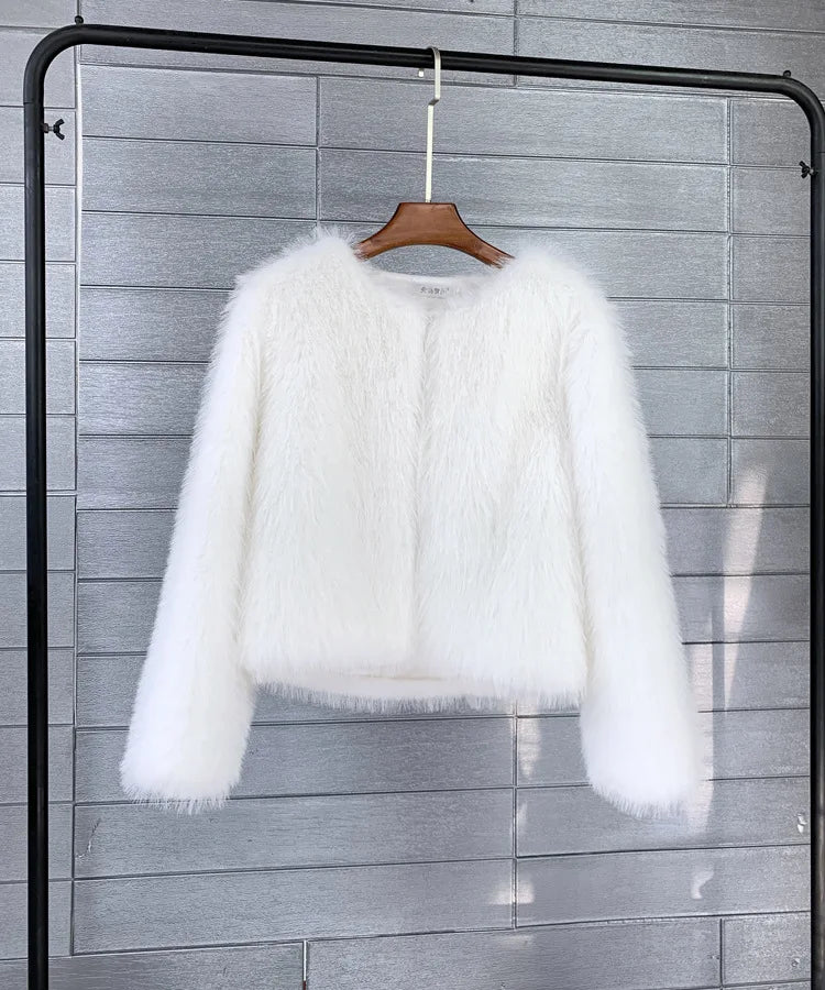 Plüschjacke aus Flausch