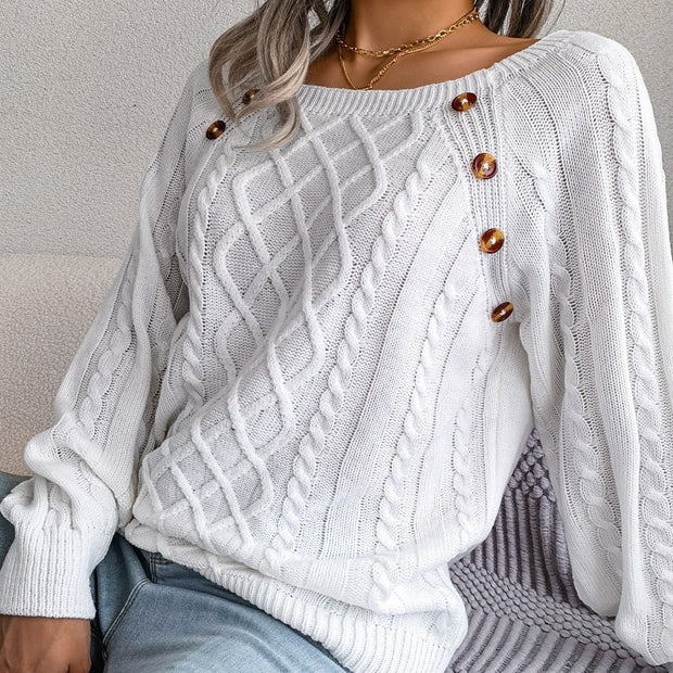 WW - Stilvolle Gestrickte Pullover Für Damen