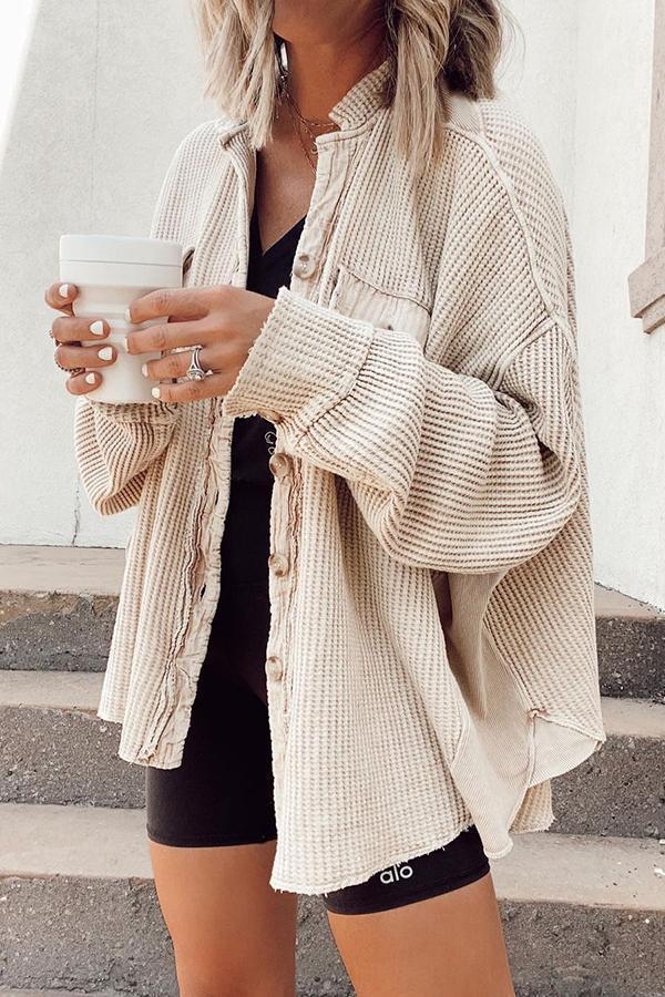 WW | Lässige Gestrickte Sommerjacke
