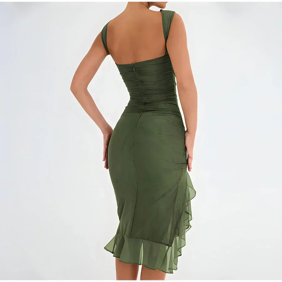Amira™ | Midikleid mit Rüschen