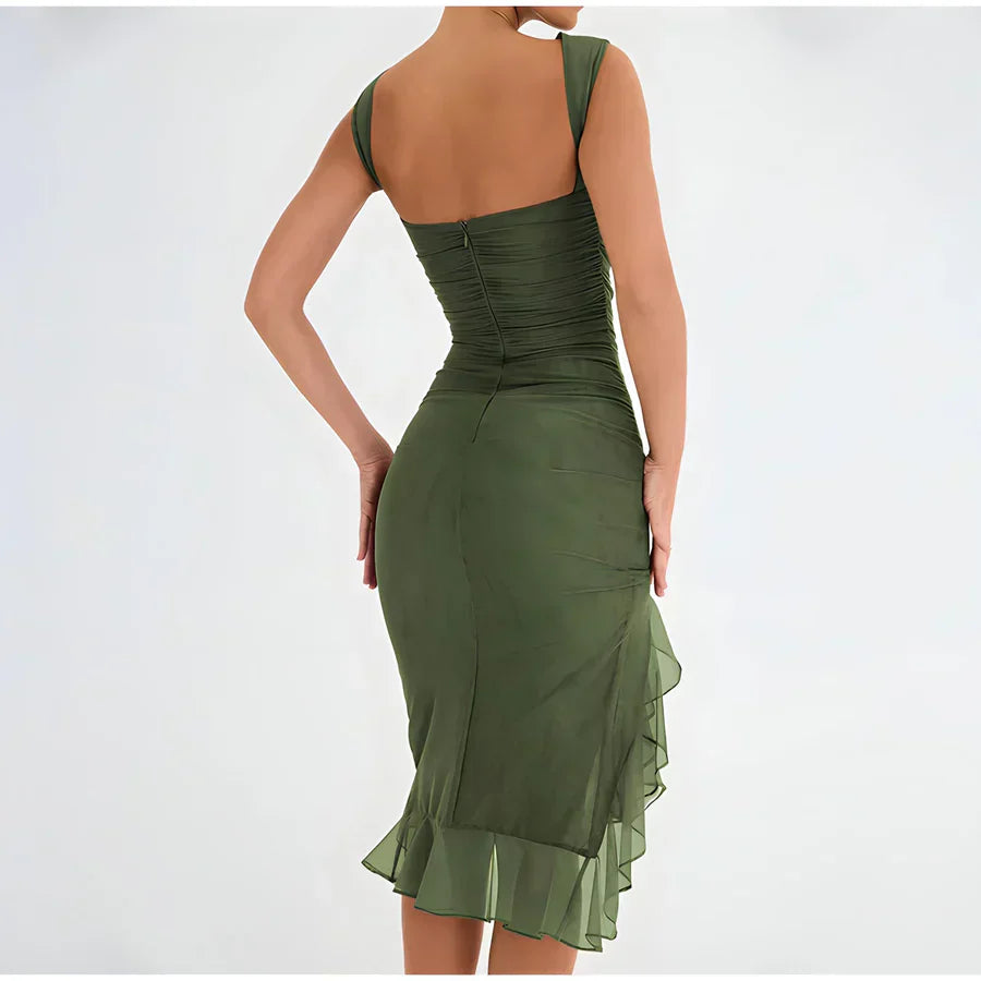 Amira™ | Midikleid mit Rüschen