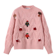 WW - Hässlicher Weihnachtspulli - Damen Weihnachtspullover im Vintage-Stil