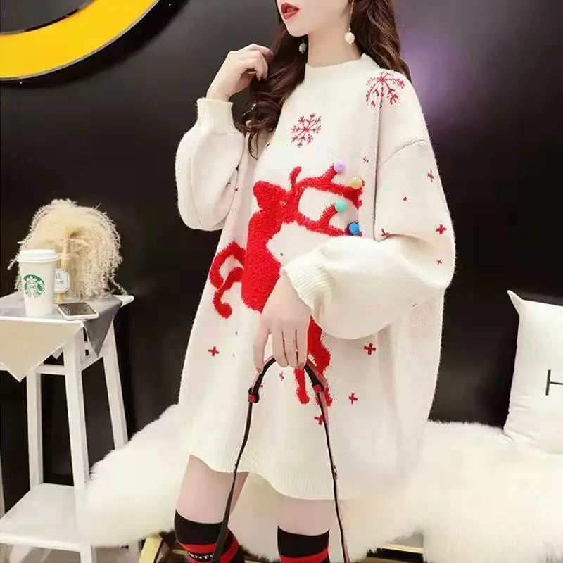 WW -  Hässlicher Weihnachtspulli - Løs og varm strikket trøje