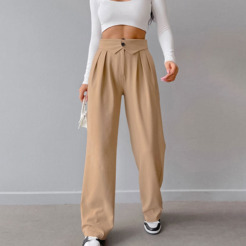 W&W Mode | Stilvolle High-Waist-Hose mit Falten