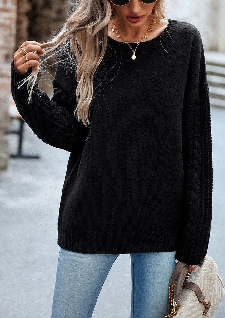 W&W Mode - Pullover mit gestrickten Ärmeln