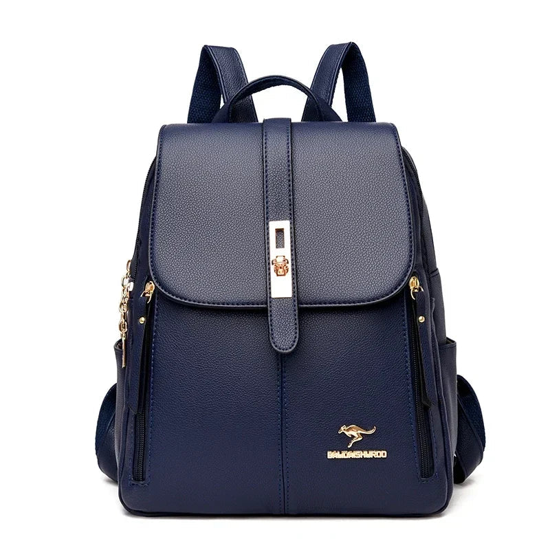 W&W Mode | Anti Diebstahl Lederrucksack Für Damen Mit Großem Fassungsvermögen