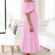 WW - Schulterfreies Midikleid