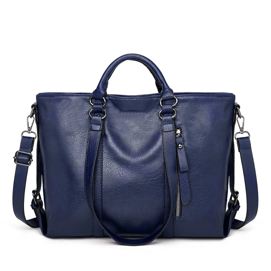 WW | Große Leder-Schultertasche
